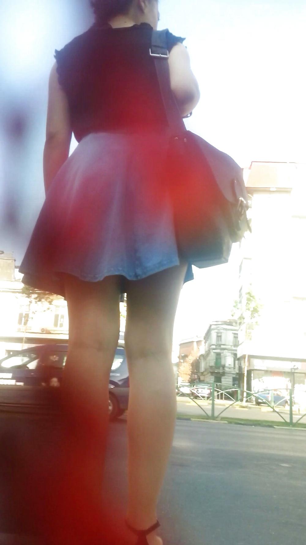 25P Spy old + young sexy skirt romanian