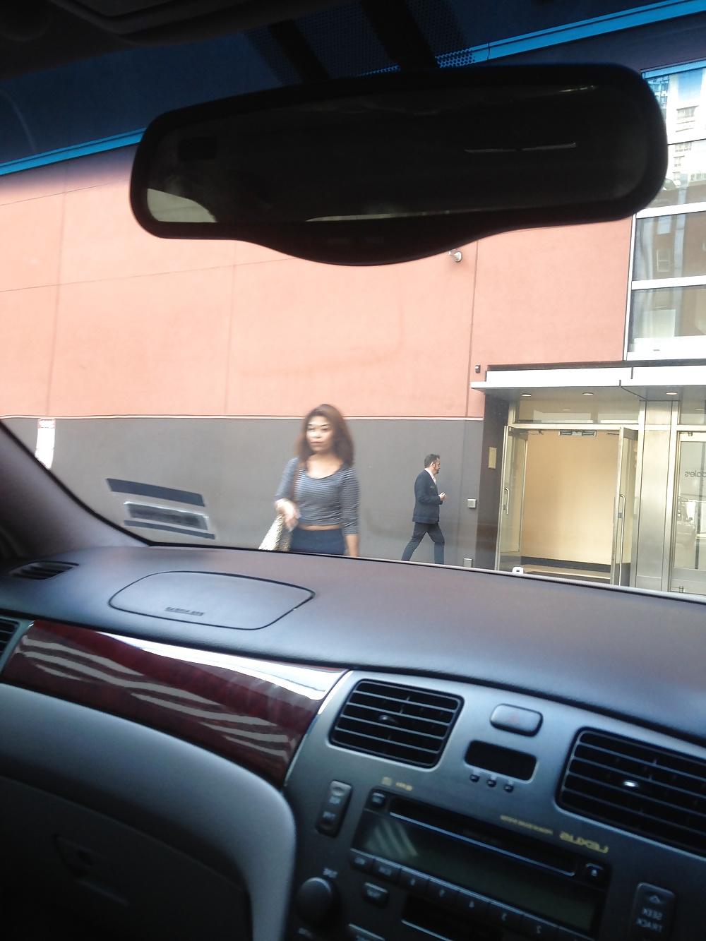 5P Filipina sucking cock in car