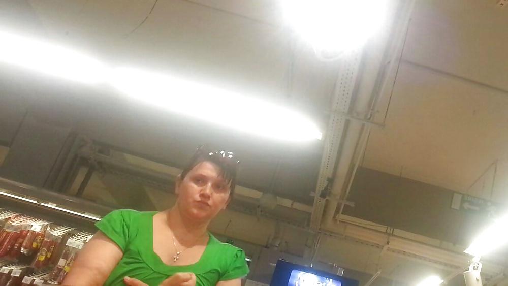 25P Spy sexy old + young in supermarket and mall romanian