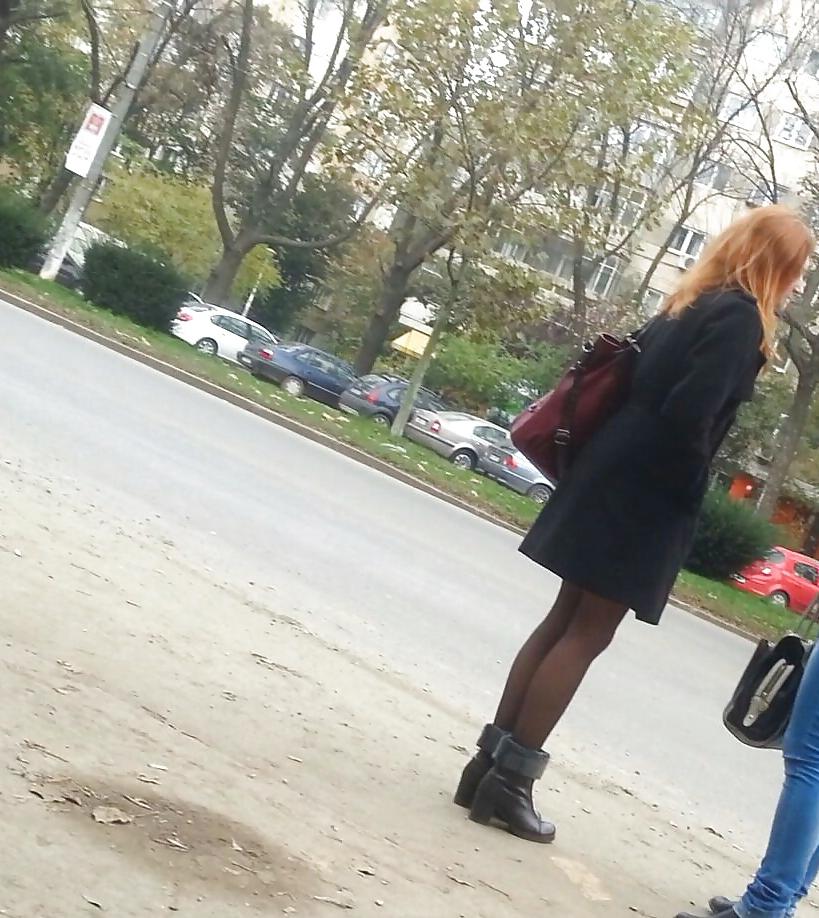 9P Spy sexy skirt and nylon romanian