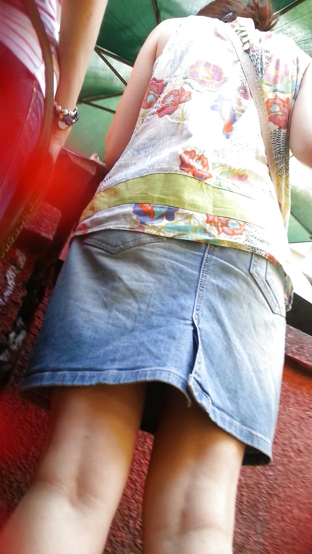 25P Spy sexy old + young skirt romanian