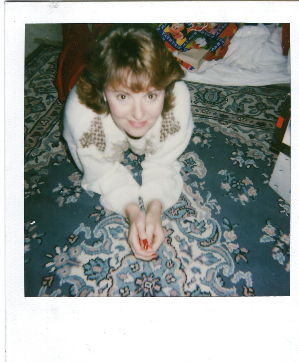 25P Vintage Polaroids Hairy Wife Pam Hardcore