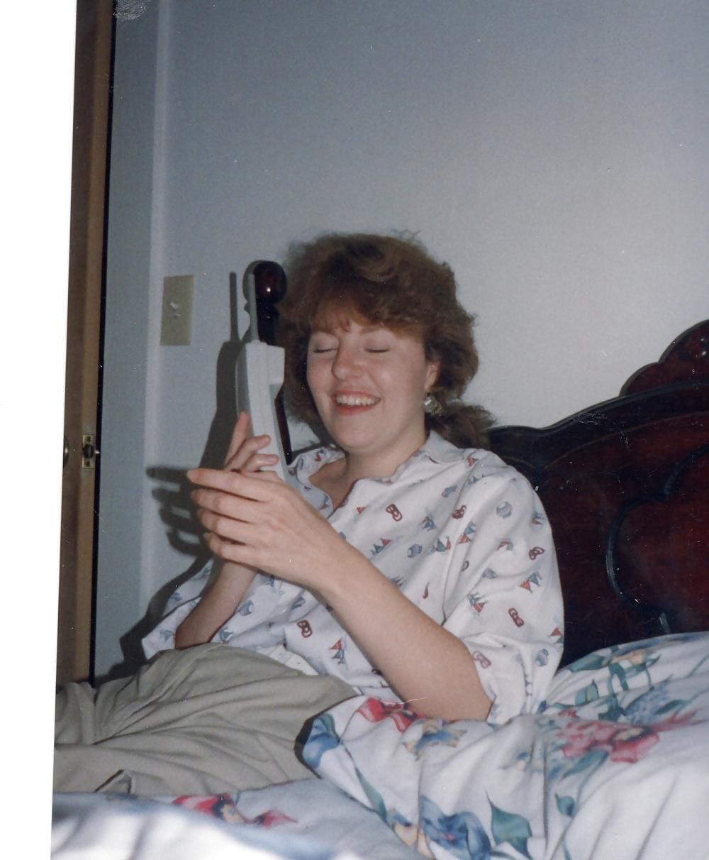 25P Vintage Polaroids Hairy Wife Pam Hardcore