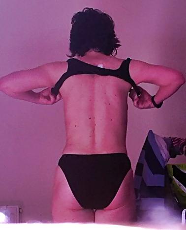 24P Series of voyeur getting dressed of wife