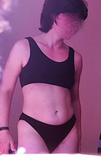 24P Series of voyeur getting dressed of wife