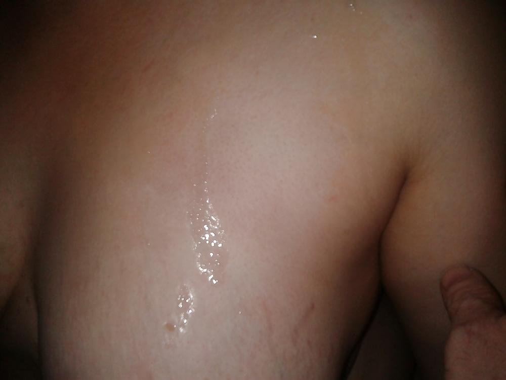 13P Cum over pussie and tits