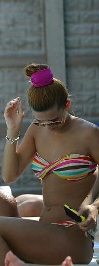25P Spy old + young sexy bust in pool romanian