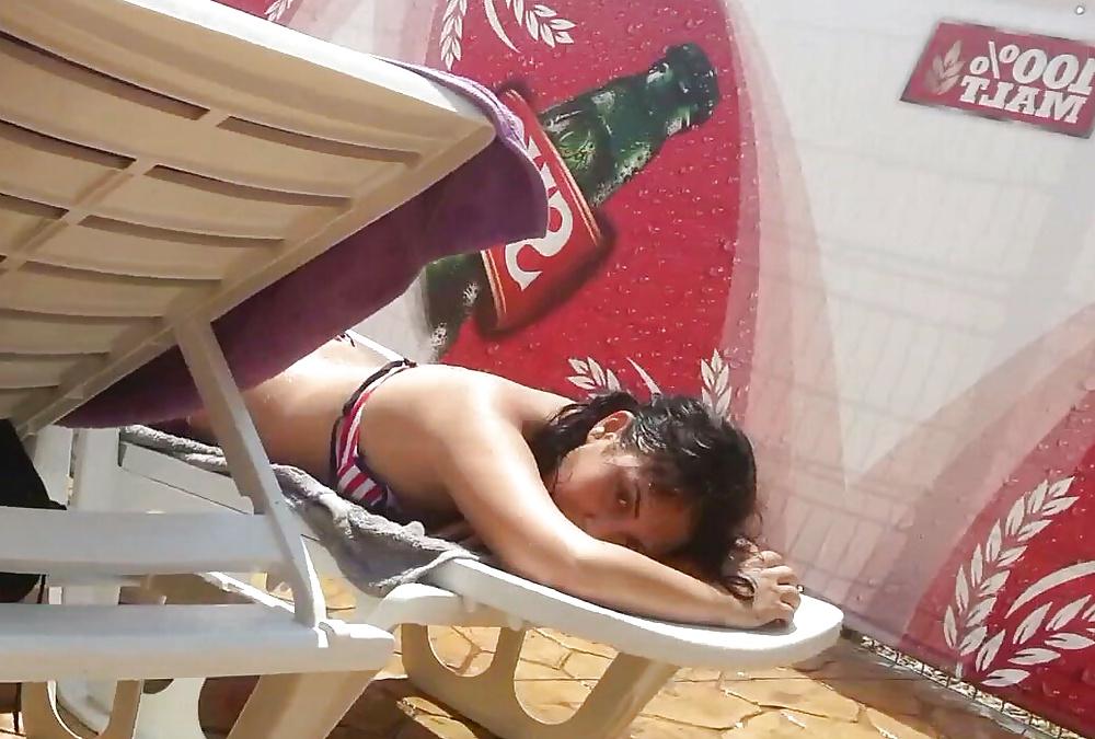25P Spy sexy teens in pool romanian