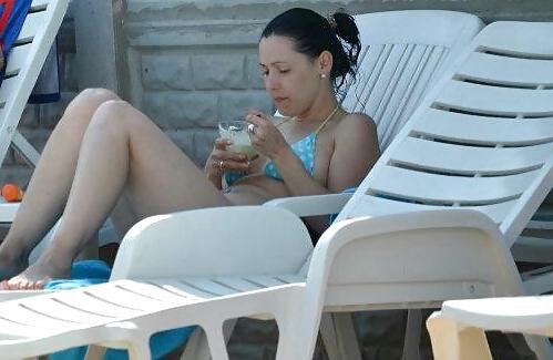 25P Spy sexy teens in pool romanian