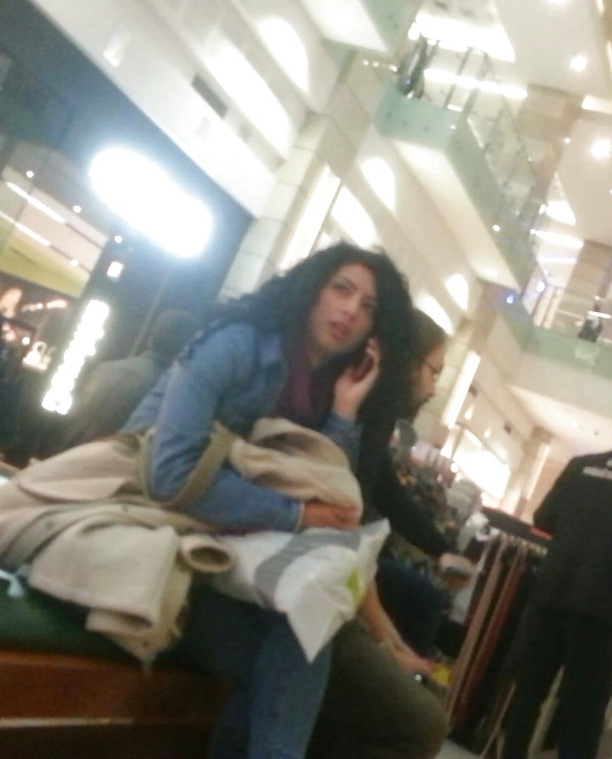 25P Spy old + young in mall romanian
