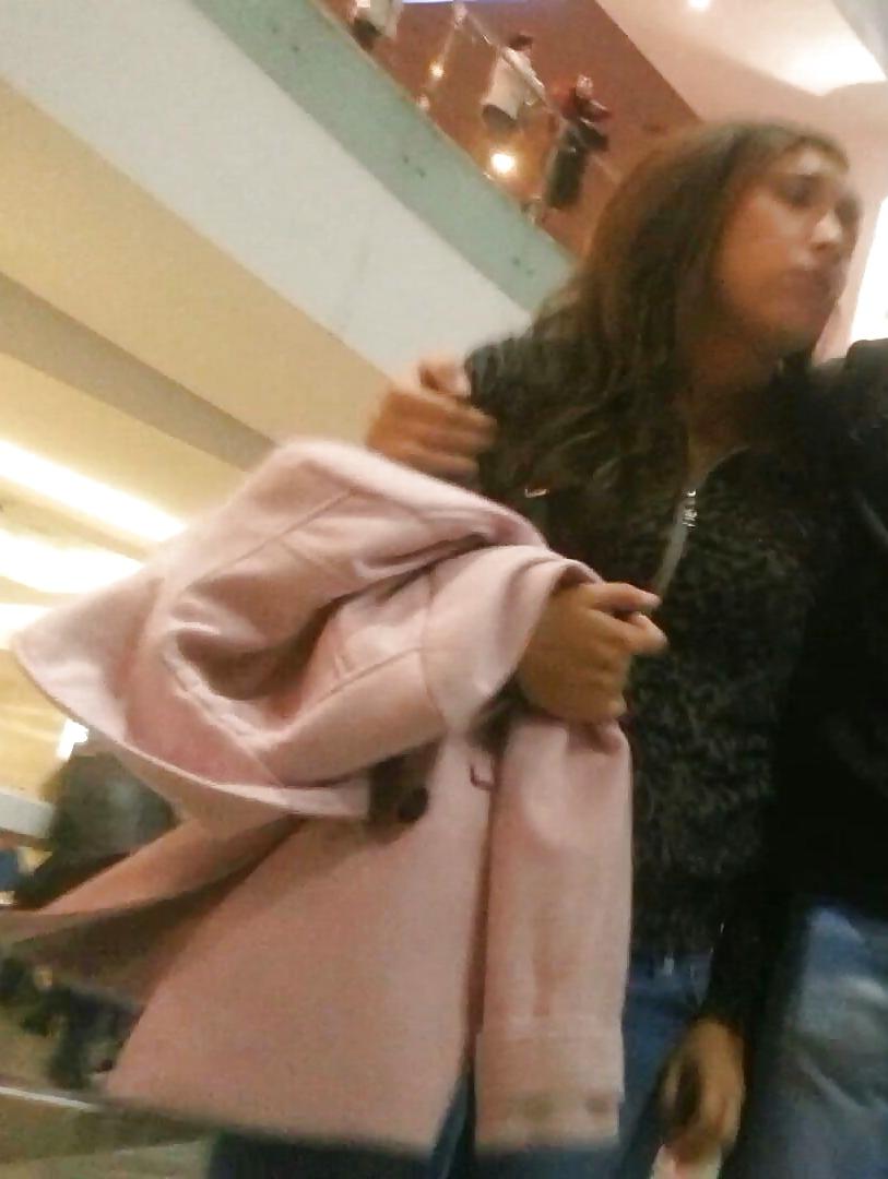 25P Spy old + young in mall romanian