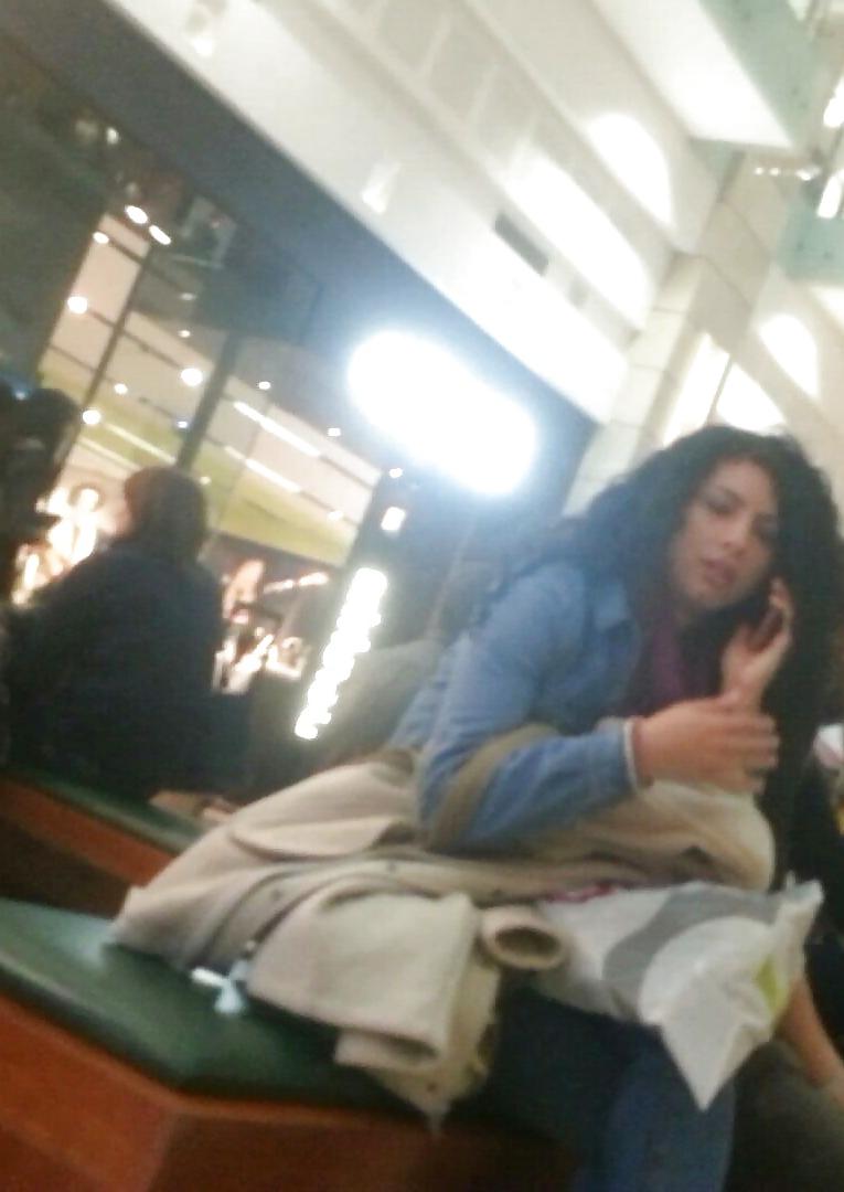 25P Spy old + young in mall romanian