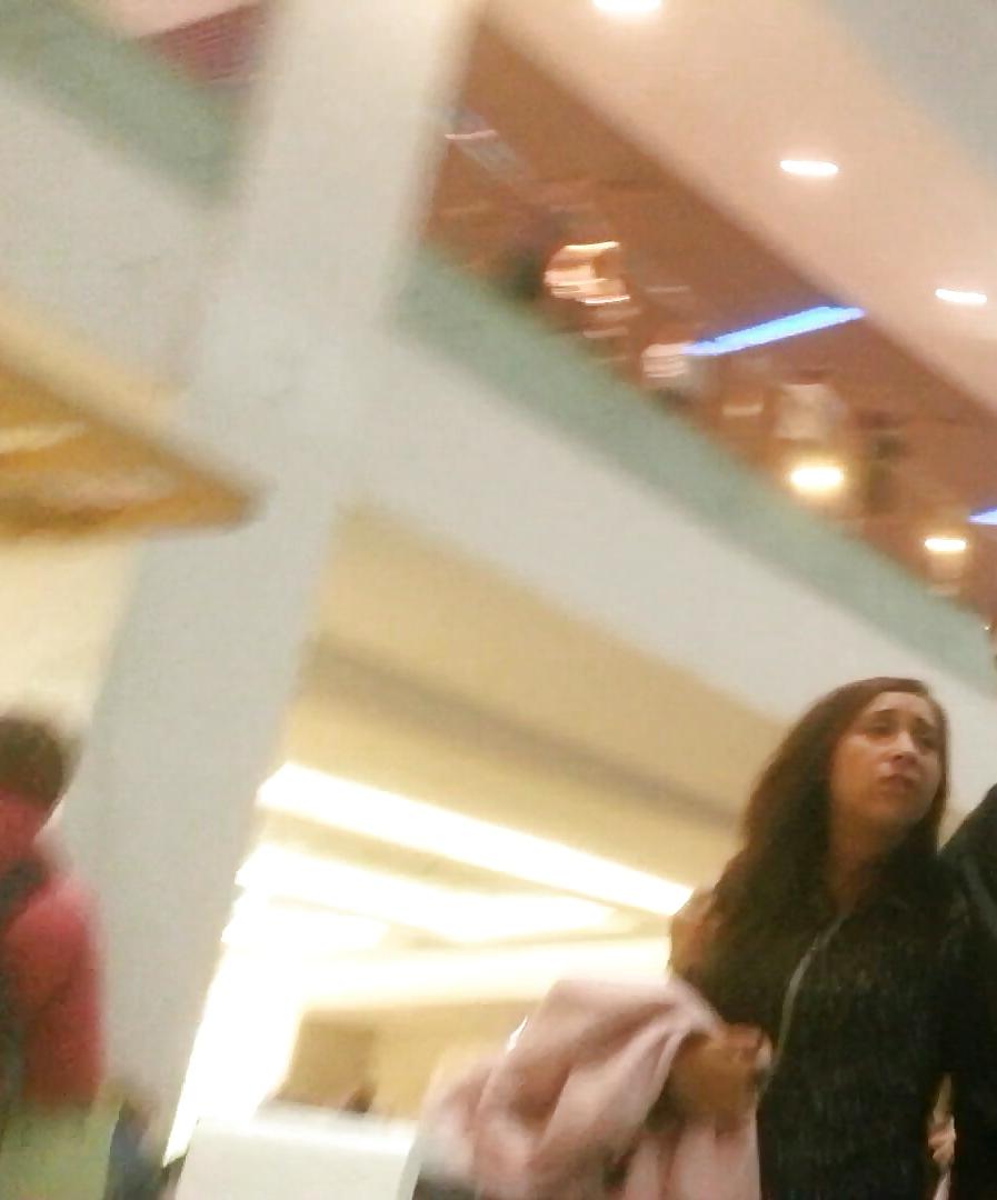 25P Spy old + young in mall romanian