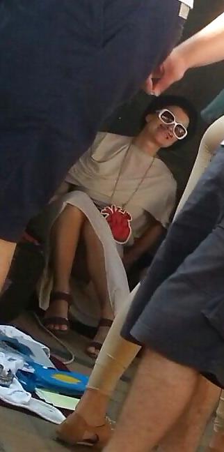 24P Spy old + young sexy upskirt romanian
