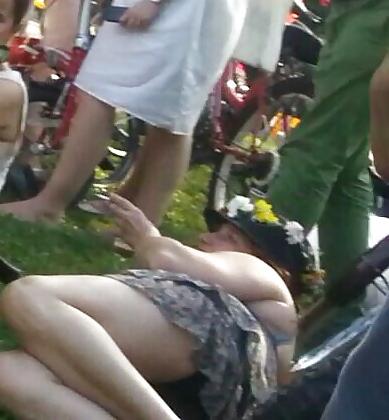 24P Spy old + young sexy upskirt romanian