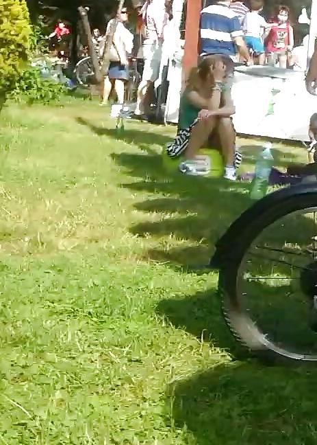 24P Spy old + young sexy upskirt romanian