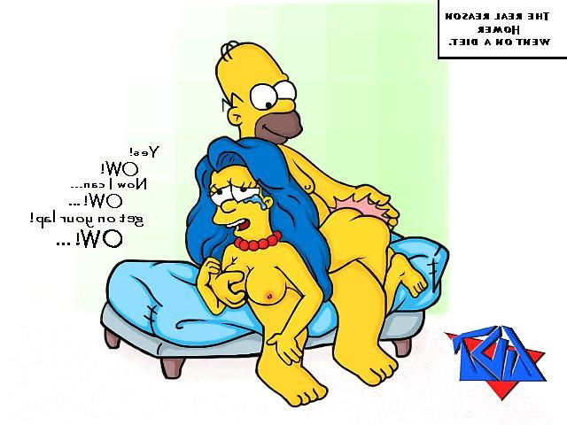 7P Marge Simpson spanked