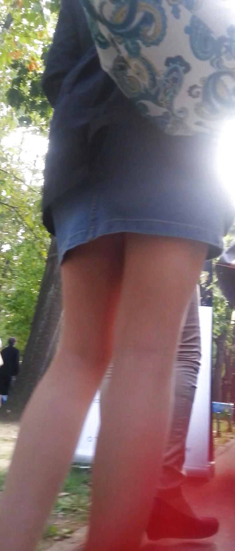 16P Spy sexy teens skirt and nylon romanian
