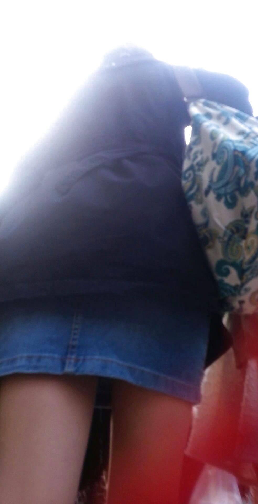 16P Spy sexy teens skirt and nylon romanian