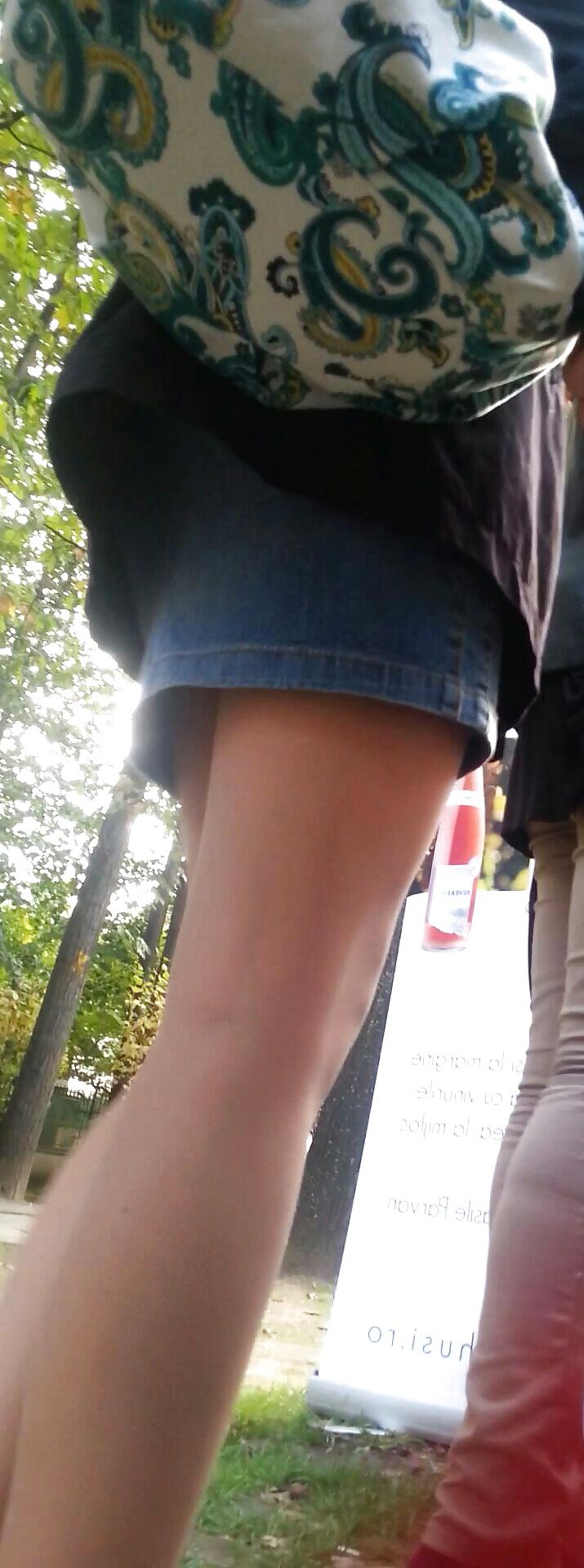 16P Spy sexy teens skirt and nylon romanian