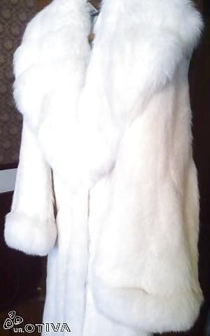 4P Super white fox fur coats