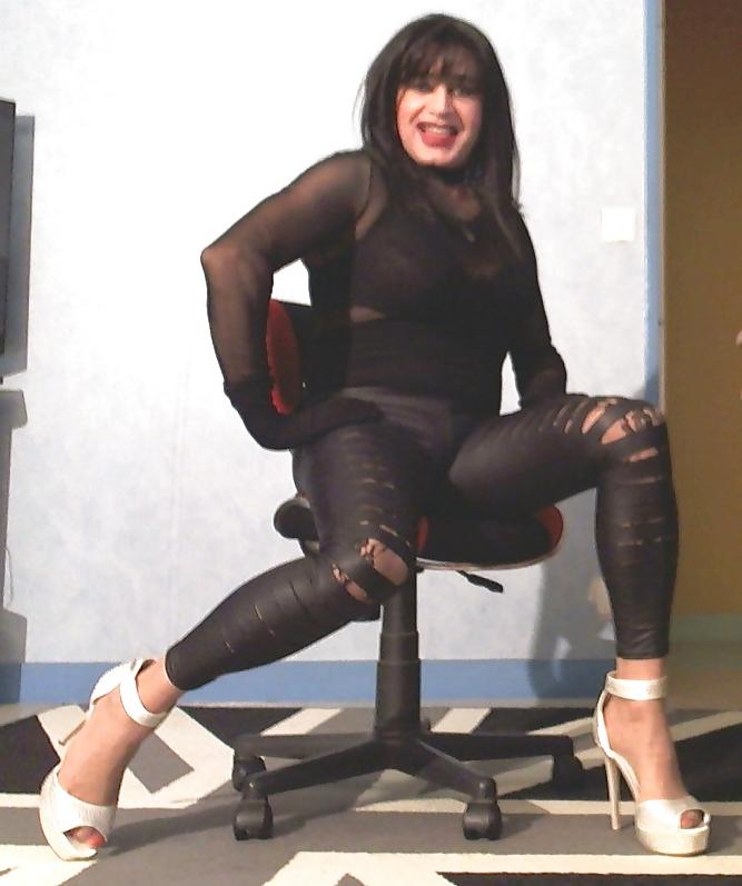 11P Cougar sexy en cuir