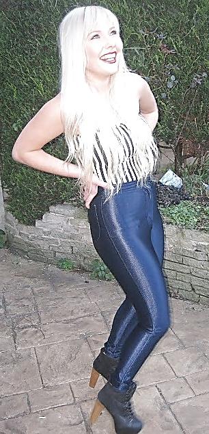 25P BLACK SPANDEX DISCO PANTS