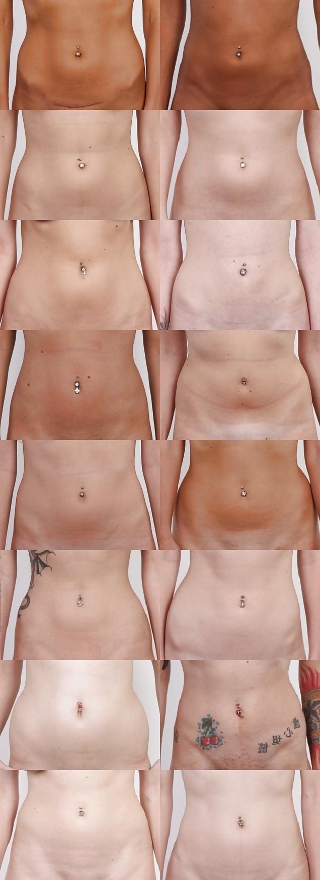 12P 160 Czech Casting Girls Belly Buttons & Belly Rings