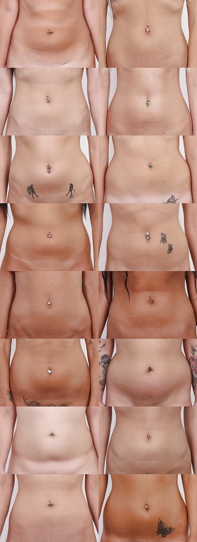 12P 160 Czech Casting Girls Belly Buttons & Belly Rings