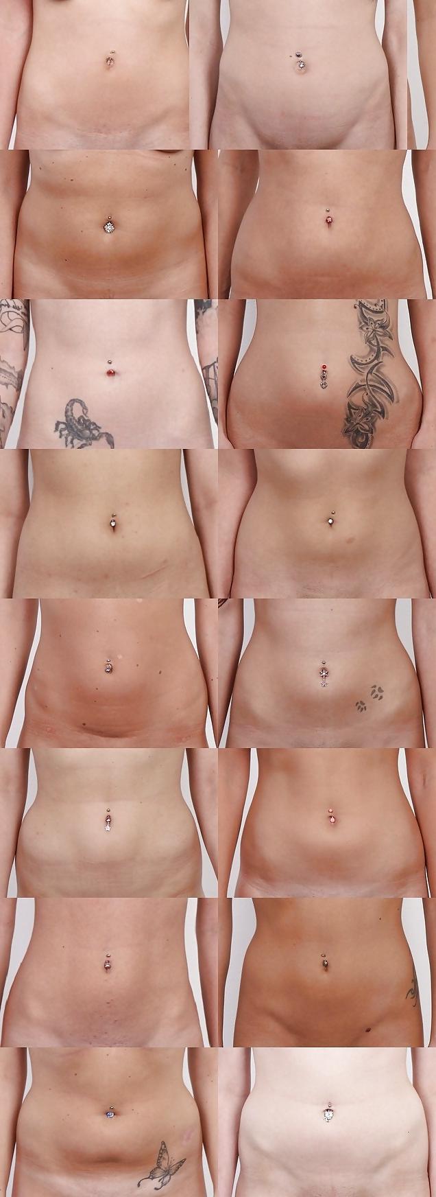 12P 160 Czech Casting Girls Belly Buttons & Belly Rings