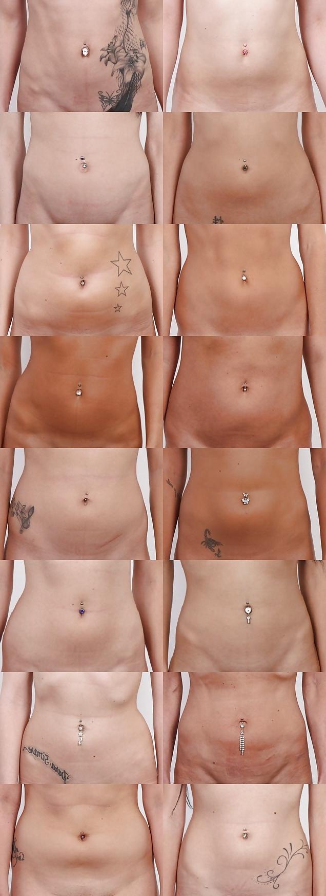 12P 160 Czech Casting Girls Belly Buttons & Belly Rings