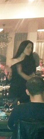 25P Spy sexy old + young in restaurant romanian