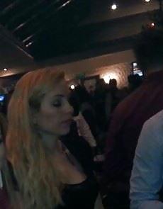 25P Spy sexy old + young in restaurant romanian