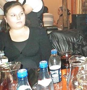 25P Spy sexy old + young in restaurant romanian