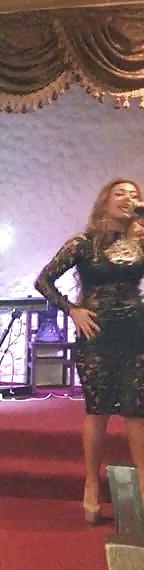 25P Spy sexy old + young in restaurant romanian
