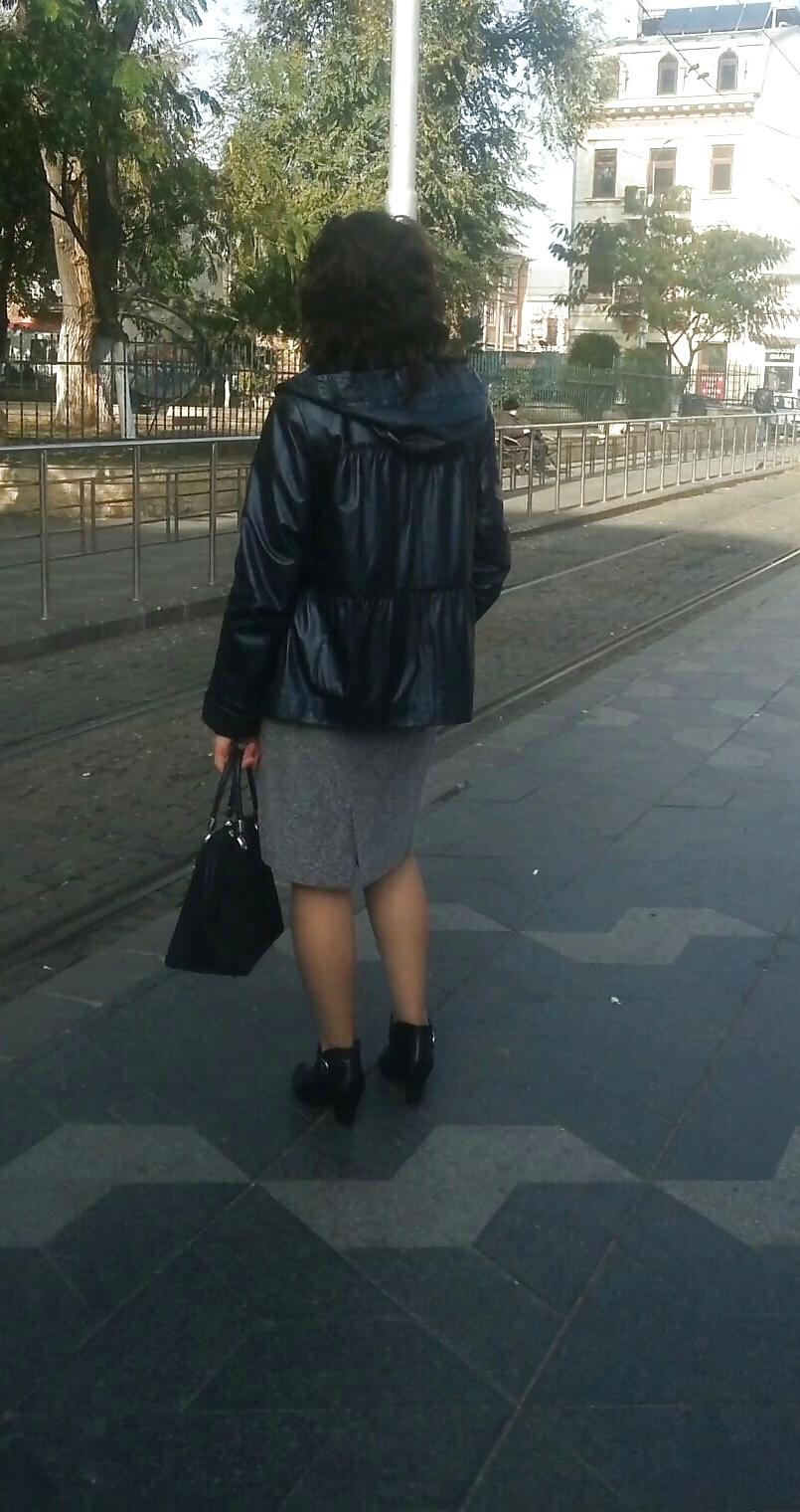 17P Spy sexy old + young nylon romanian