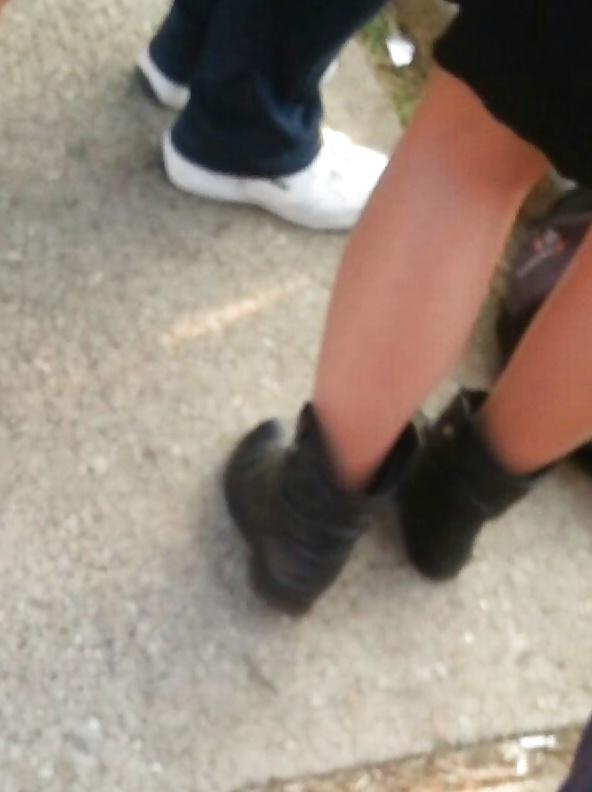 25P Spy sexy old + young feet and legs romanian