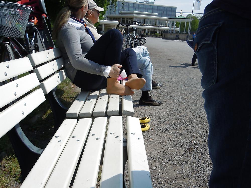 4P Candid german nylon feet