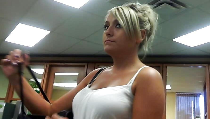 17P Candid Sexy Blonde Big Tits Tight Ass