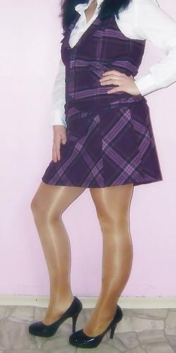 17P I love shiny Pantyhose