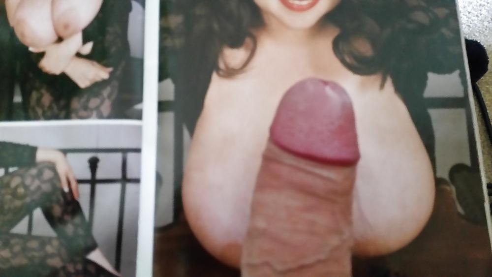 4P Wanking and cumming over a big tit porn mag
