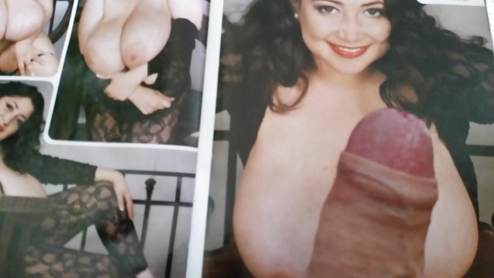 4P Wanking and cumming over a big tit porn mag