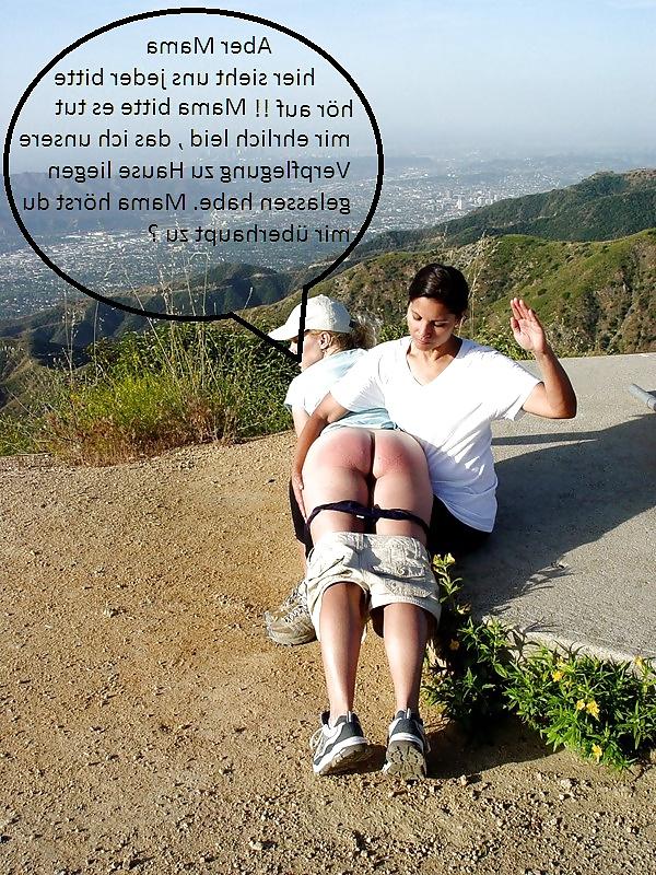 19P German Spanking Captions 