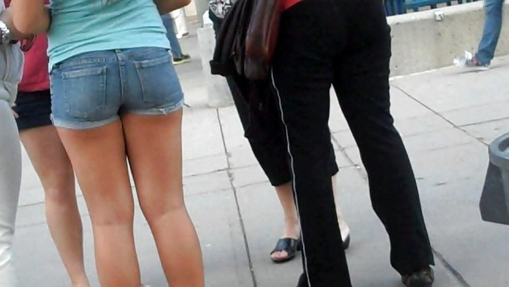 19P Nice butts ass in jean shorts