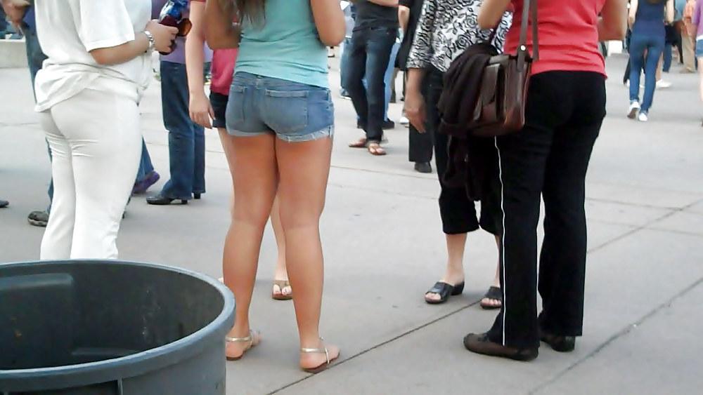 19P Nice butts ass in jean shorts