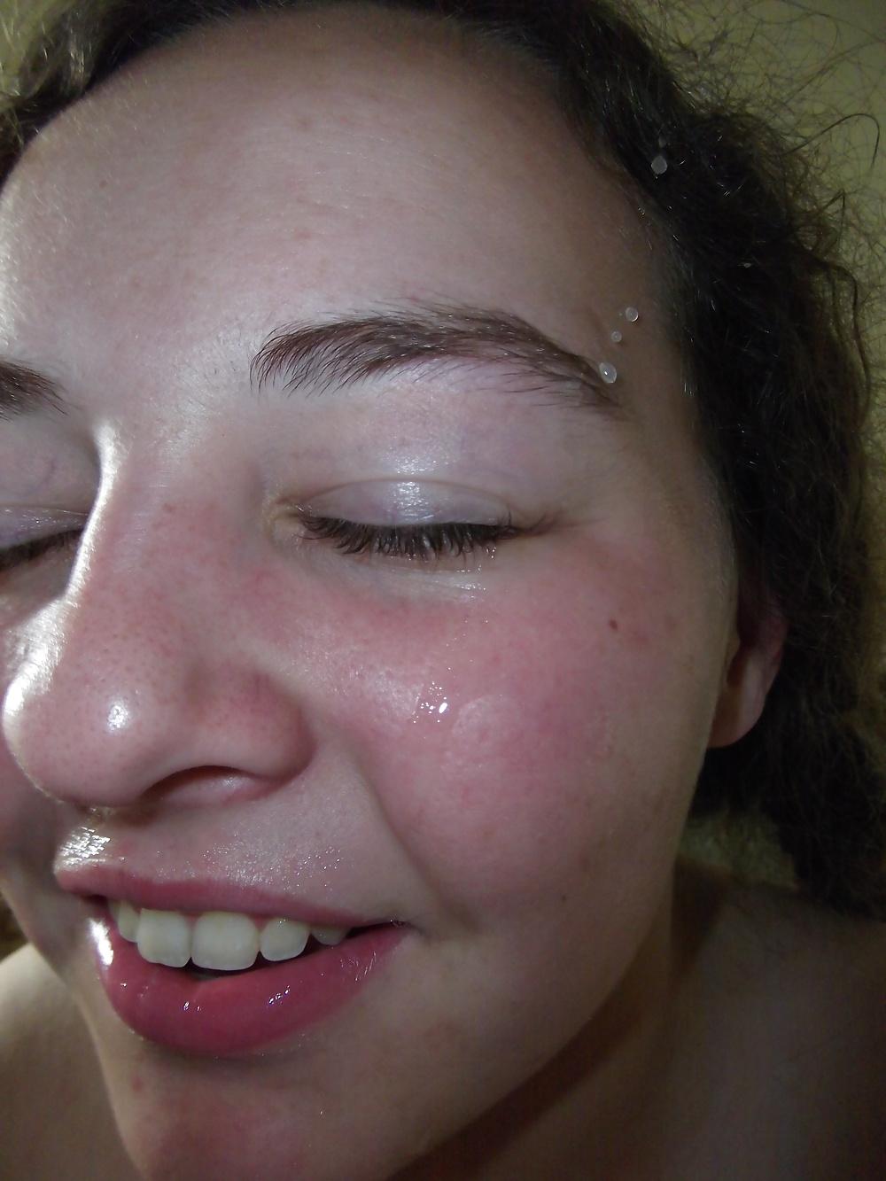 15P Nice tits and blow job and came all over her face and tits
