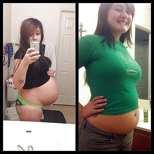 25P Enceinte Ventre nue - Naked pregnant belly 4