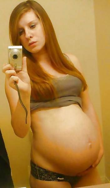 25P Enceinte Ventre nue - Naked pregnant belly 4