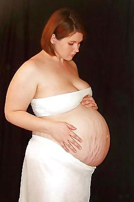 25P Enceinte Ventre nue - Naked pregnant belly 4