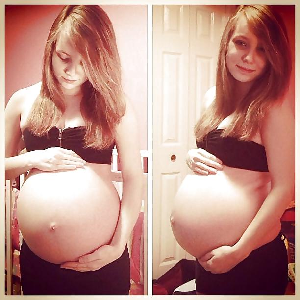25P Enceinte Ventre nue - Naked pregnant belly 2
